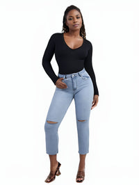 Long-Sleeve Sculpting Bodysuit Shapewear