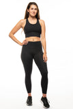 Black High Waisted Yoga Leggings - workout equipememts fitness
