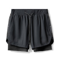 Casual 2-in-1 Basketball Shorts - workout equipememts fitness