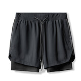 Casual 2-in-1 Basketball Shorts - workout equipememts fitness