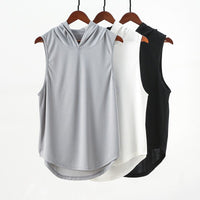 Workout Tank Top Hoodie For Men - workout equipememts fitness